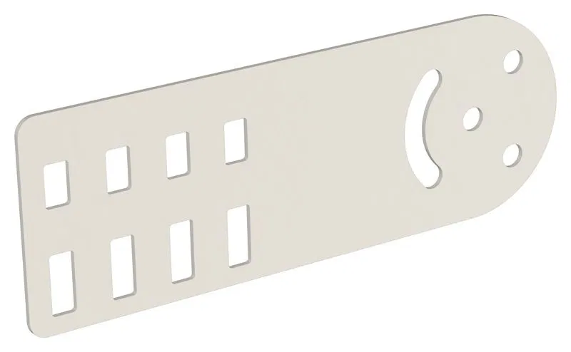 Пластина шарнирная H=80мм RAL 9016 IEK CLM51D-PSH-080-9016