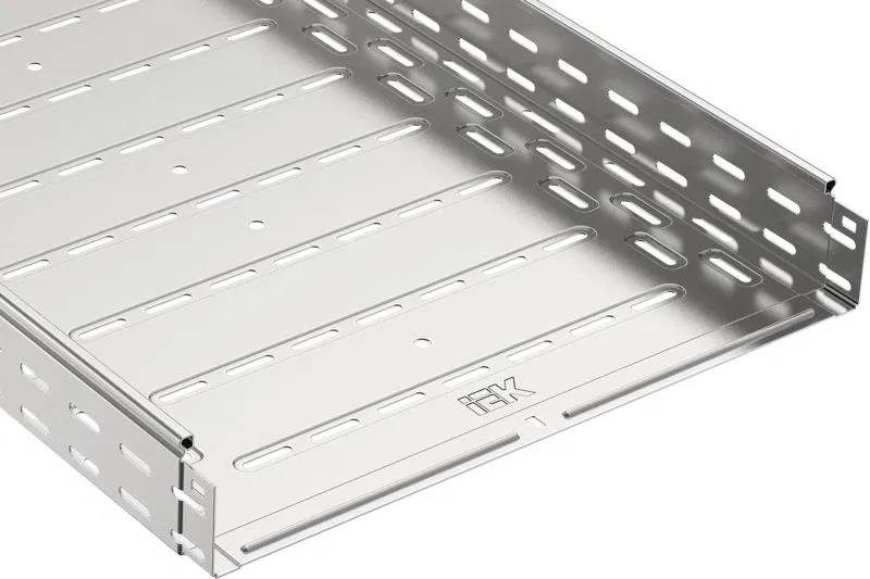 Лоток листовой перфорир. 400х80 L3000 сталь 1мм крашен. IEK CLPK10-080-400-3