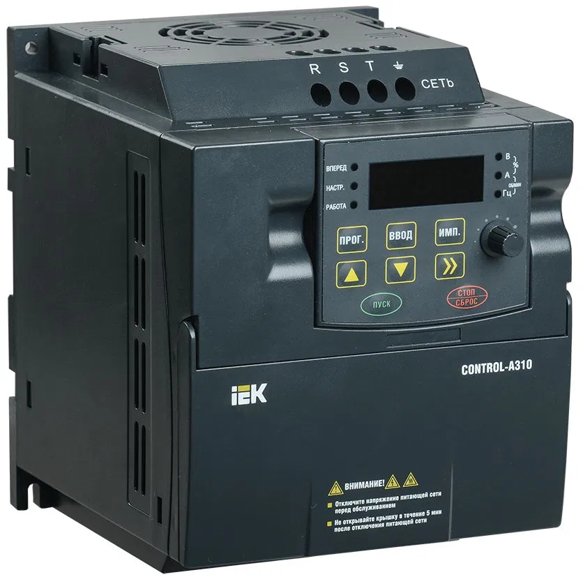 Преобразователь частоты CONTROL-A310 380В 3Ф 0,75кВт 2,3A IEK CNT-A310D33V0075TEZ
