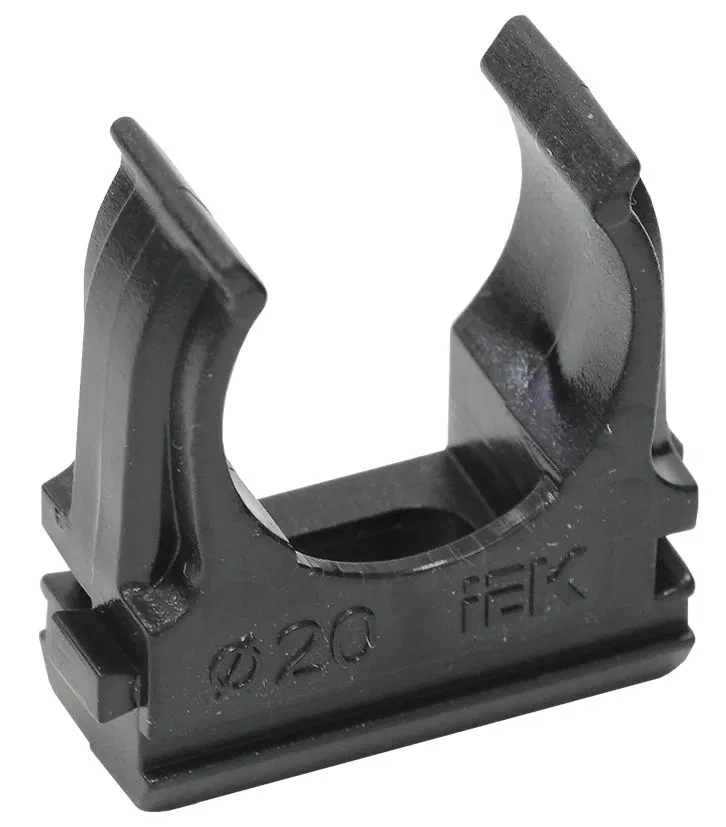 ELASTA Держатель с защелкой CF20 черный (10шт/компл) IEK CTA10D-CF20-K02-010