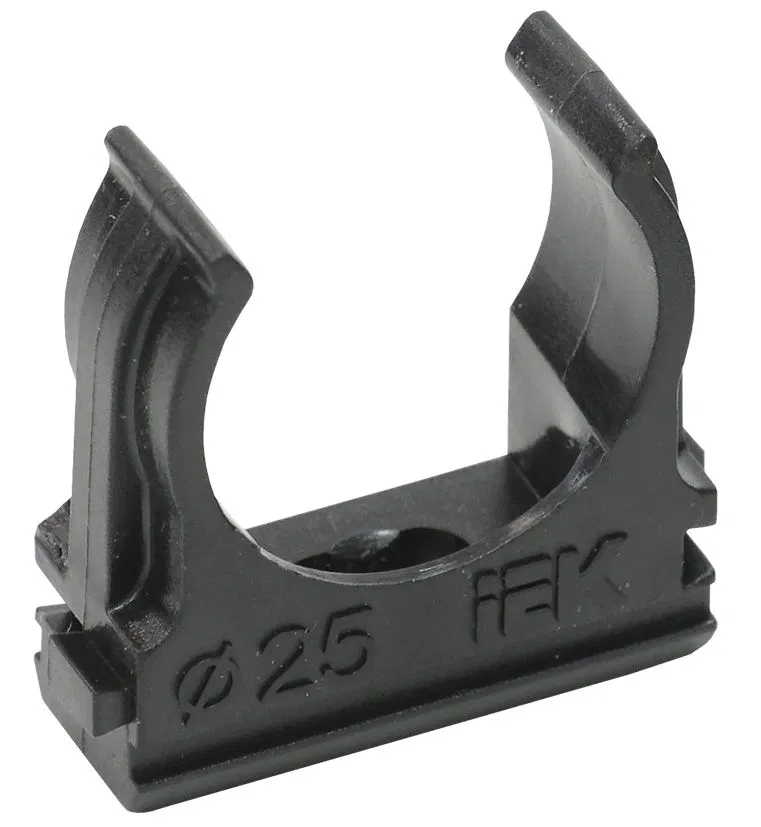 ELASTA Держатель с защелкой CF25 черный (10шт/компл) IEK CTA10D-CF25-K02-010