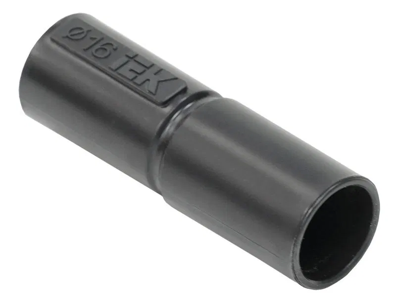 ELASTA Pipe-to-pipe coupling GI16G black IEK