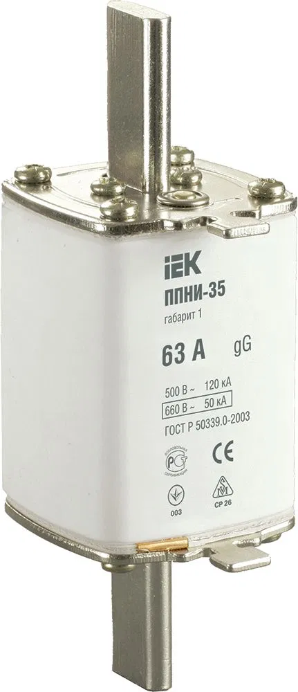 PPNI-35 保险丝熔断片 尺寸 1 63A IEK DPP30-063
