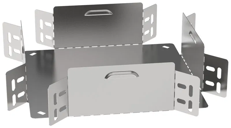 Ответвитель для лотка 80х80 0.6мм ESCA 3 IEK ES3-KR-080-080-06