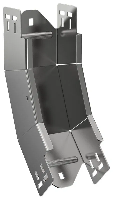 Угол для лотка вертикал. внутр. 45град. 80х100 2мм ESCA 7 IEK ES7-PN-45-080-100-20