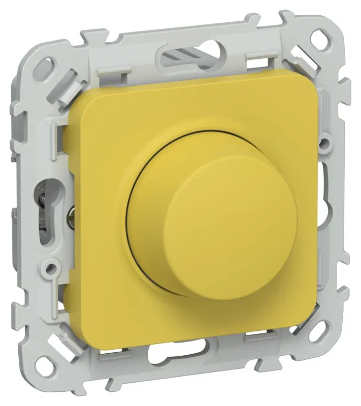 Светорегулятор проходной СП FLITE СС16-5-1-ФлЖК LED 250Вт механизм желт. карри IEK FI-D22-0250-P-K44
