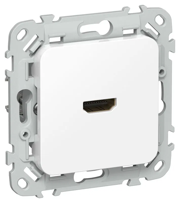 Розетка HDMI СП FLITE РШДМА-ФлБ механизм бел. IEK FI-H10-K01