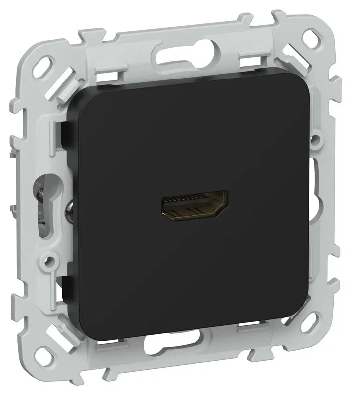 Розетка HDMI СП FLITE РШДМА-ФлЧ механизм черн. IEK FI-H10-K02