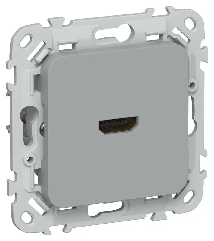 Розетка HDMI СП FLITE РШДМА-ФлС механизм сер. IEK FI-H10-K03
