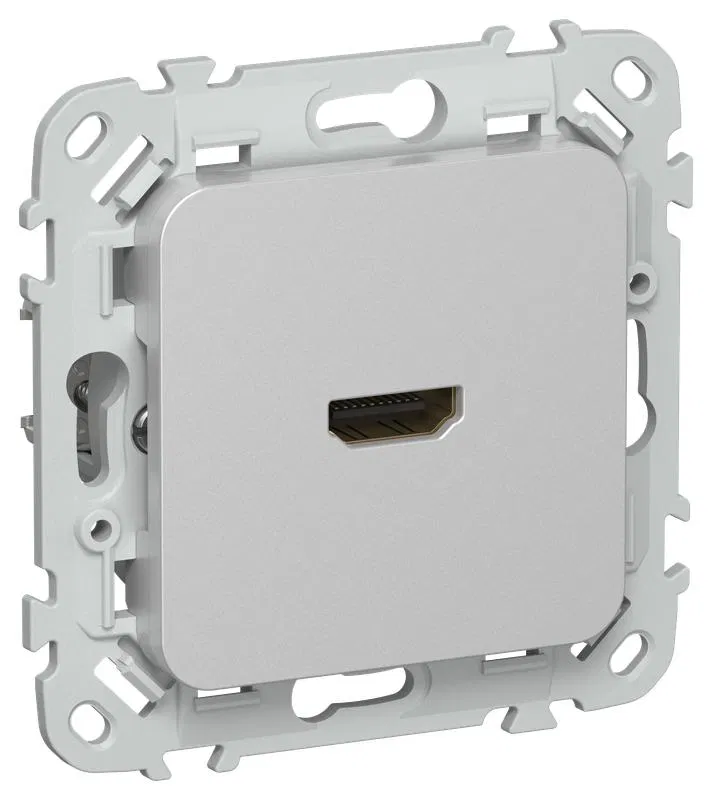 Розетка HDMI СП FLITE РШДМА-ФлА механизм алюм. IEK FI-H10-K47