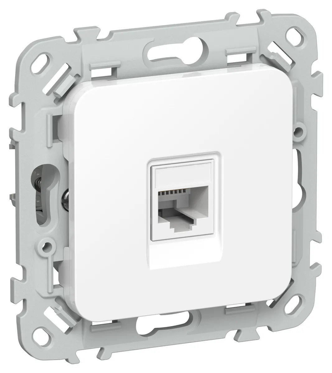 FLITE Розетка компьютерная RJ45 категория 5Е UTP РК5е-1-0-ФлБ белый FI-K12-1-K01 IEK