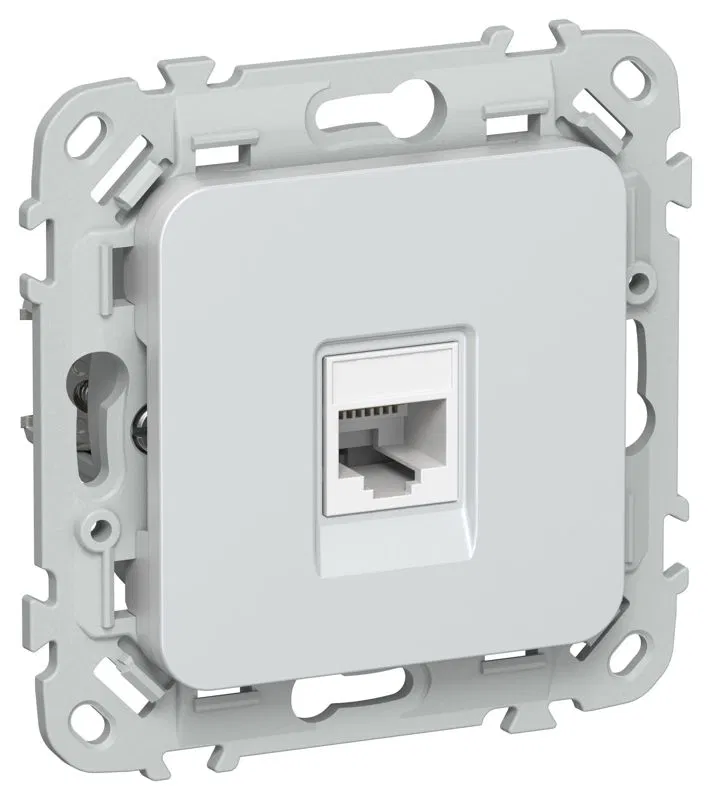 Розетка компьютерная СП FLITE РК5е-1-0-ФлЖ RJ45 кат.5E UTP механизм жемчуж. IEK FI-K12-1-K36