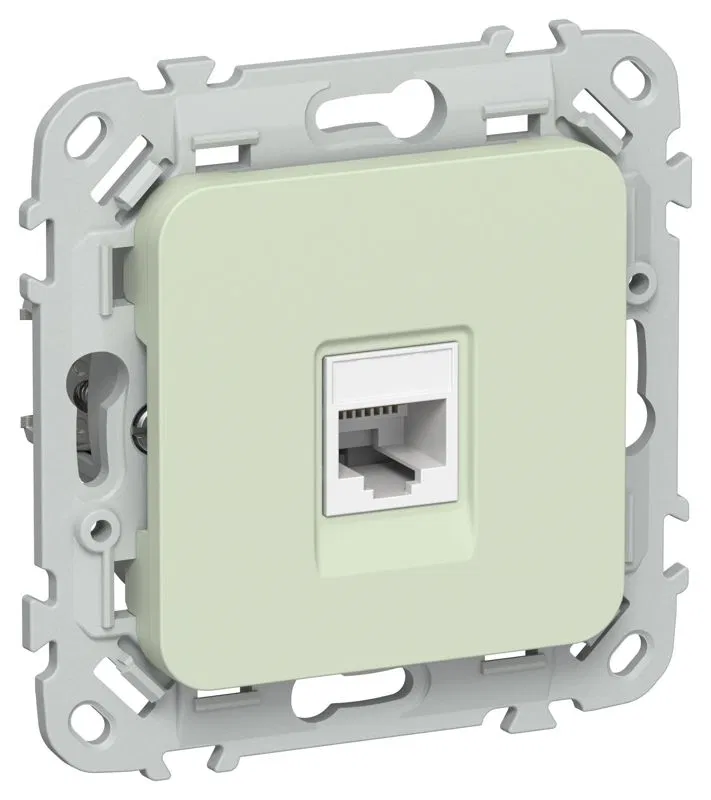 Розетка компьютерная СП FLITE РК5е-1-0-ФлП RJ45 кат.5E UTP механизм панг IEK FI-K12-1-K92