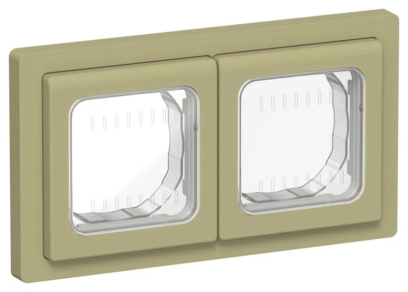 Рамка 2-м СП FLITE Рпро-2-55-ФлО IP55 олив. IEK FI-M20-32-55-K26