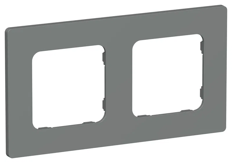 Рамка 2-м СП FLITE РУ-2-К-ФлМА мокрый асфальт IEK FI-M22-32-20-K80