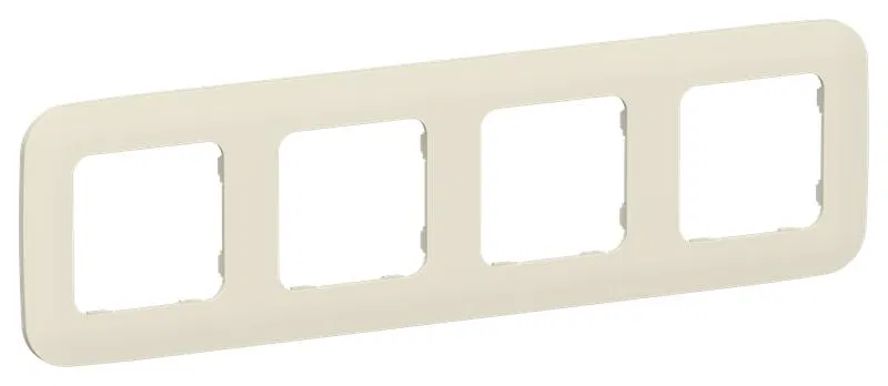 Рамка 4-м СП FLITE РУ-4-А-ФлСл сливочный IEK FI-M42-31-20-K86
