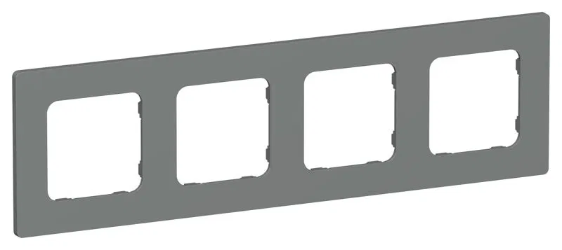 Рамка 4-м СП FLITE РУ-4-К-ФлМА мокрый асфальт IEK FI-M42-32-20-K80