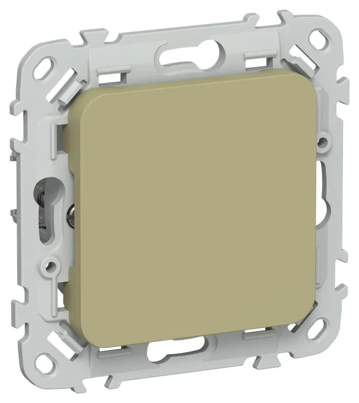 Заглушка СП FLITE ЗГ-ФлО с суппортом механизм олив. IEK FI-PL10-K26