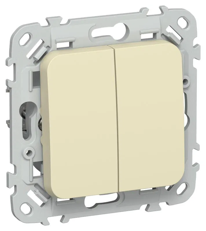 Выключатель 2-кл. СП FLITE ВС12-1-0-ФлН 10А механизм навахо IEK FI-V20-0-10-1-K87