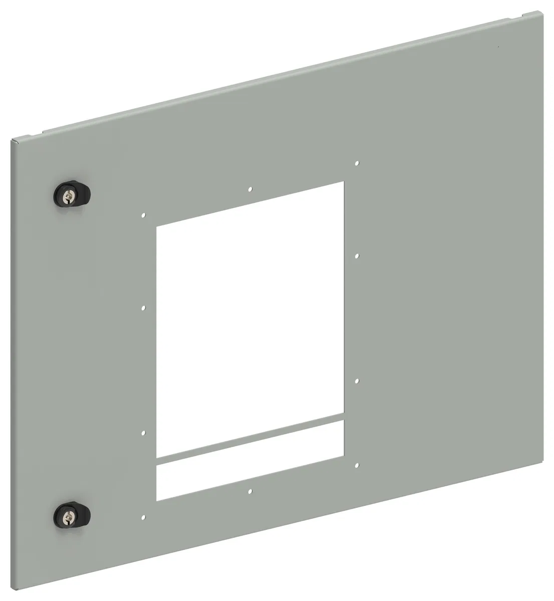 Sectional external door with cutout for ARMAT ACB size G, pull-out design 3P 600x800mm IP31 (RAL7035 granulate) IEK FO-00-ESDG-060-080-1