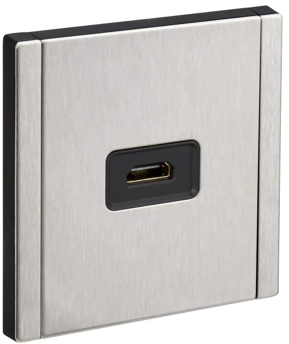 FORTE&PIANO HDMI Socket FP740M metal nickel IEK FP-H10-M-K50