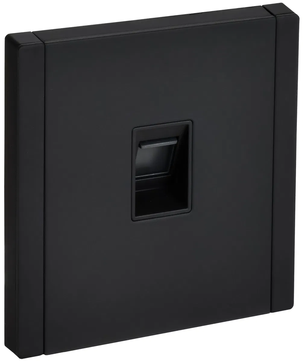 FORTE&PIANO Розетка компьютерная RJ45 кат.5E FP132M металл черный IEK FP-K10-1-M-K02