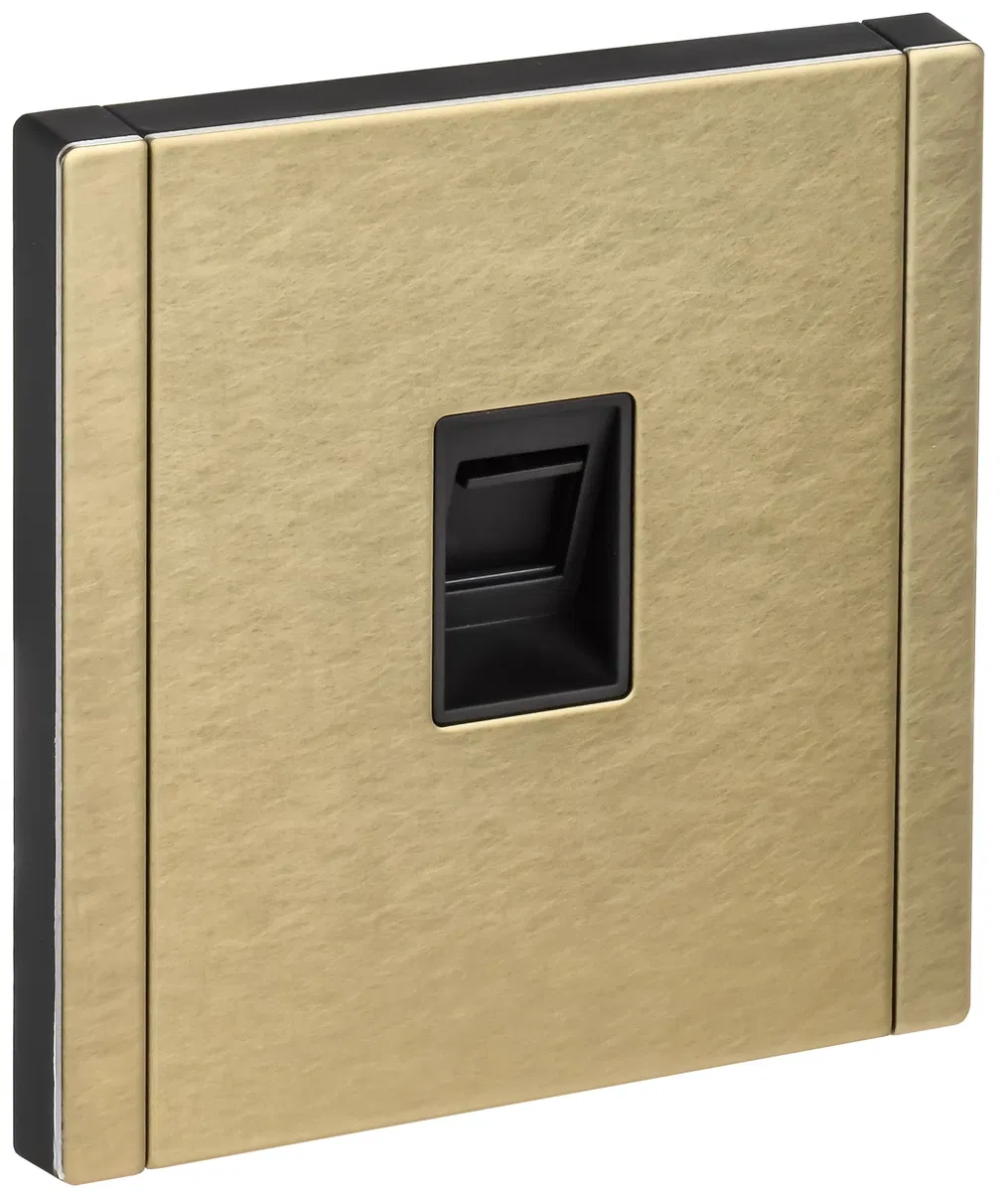 FORTE&PIANO RJ45 computer socket cat.5E FP632M metal champagne IEK FP-K10-1-M-K37