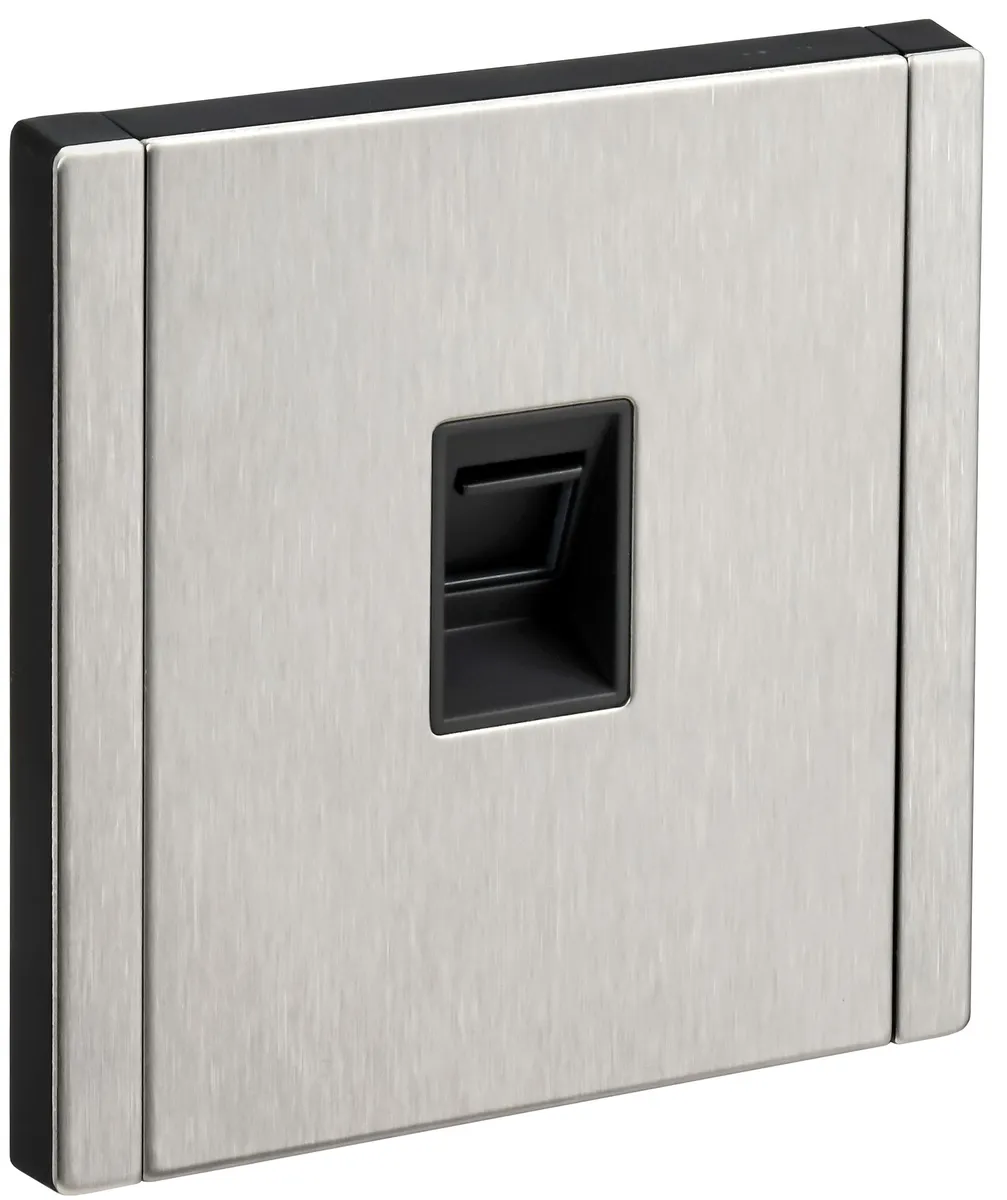 Розетка компьютерная СП FORTE&PIANO FP732M RJ45 кат.5E IP20 никель IEK FP-K10-1-M-K50