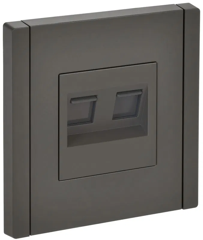 Розетка компьютерная 2-м RJ45 кат.5E FORTE&PIANO FP333 сер. IEK FP-K20-1-K03