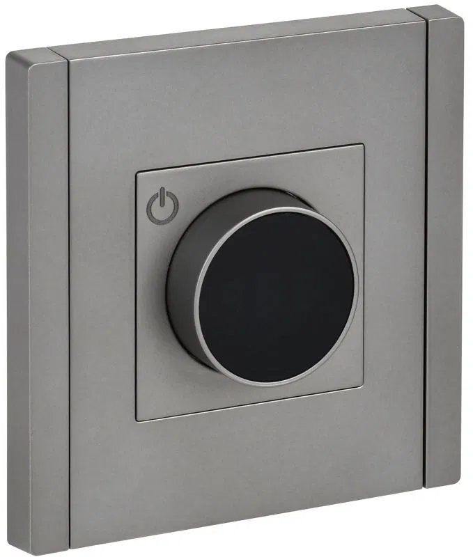 Термостат электронный FORTE&PIANO FP552 с индикацией сталь IEK FP-RT11-K46