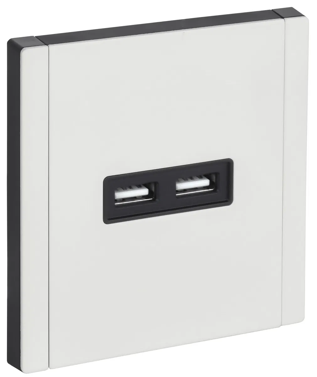 FORTE&PIANO Socket USB A+A 3.1A FP249M metal white IEK FP-U21-D31-M-K01