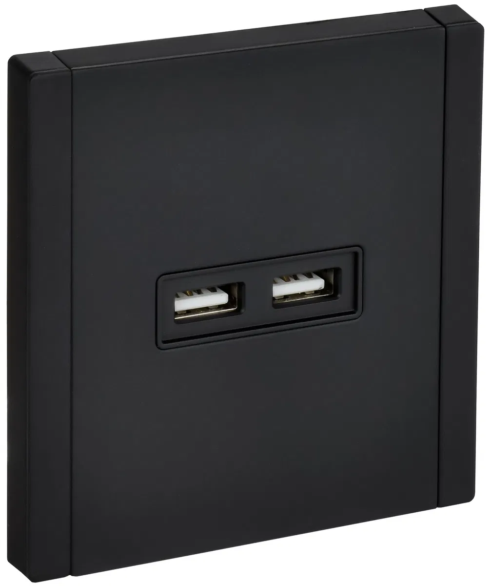FORTE&PIANO USB A+A 3,1A FP149M 金属黑色 IEK FP-U21-D31-M-K02 插座