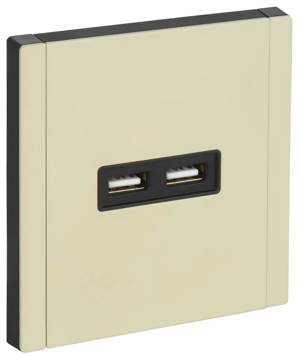 FORTE&PIANO Розетка USB A+A 3,1А FP849M металл слоновая кость IEK FP-U21-D31-M-K41