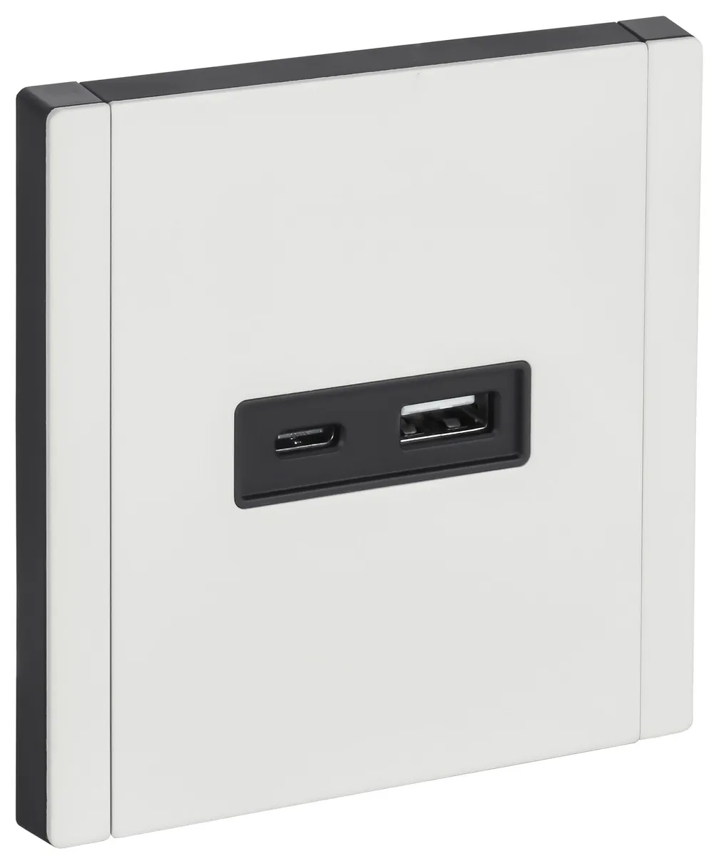 Розетка FORTE&PIANO FP251M USB A+C 18Вт бел. IEK FP-U22-018-M-K01