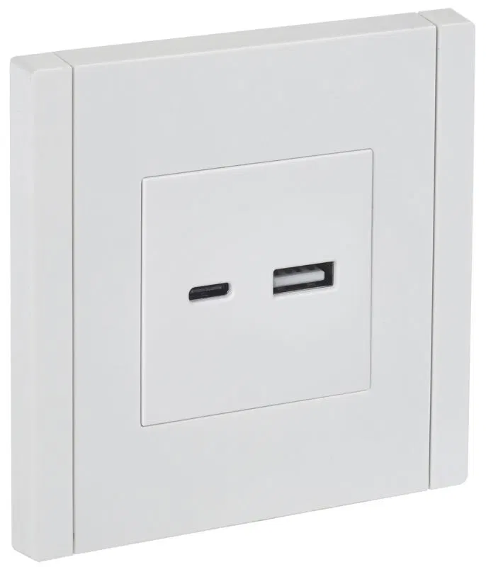 Розетка USB A+C 3.1А FORTE&PIANO FP250 бел. IEK FP-U22-D31-K01