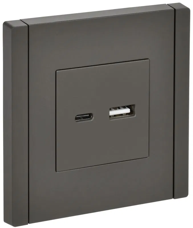 Розетка USB A+C 3.1А FORTE&PIANO FP350 сер. IEK FP-U22-D31-K03