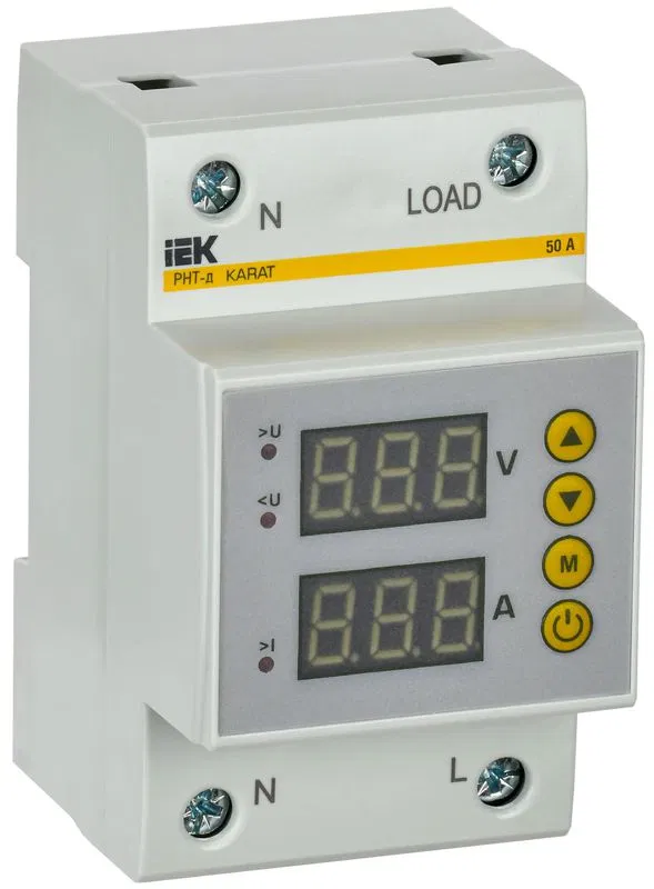 Реле напряжения и тока РНТ-д 1ф 54мм 50А KARAT IEK IVC31-1-50