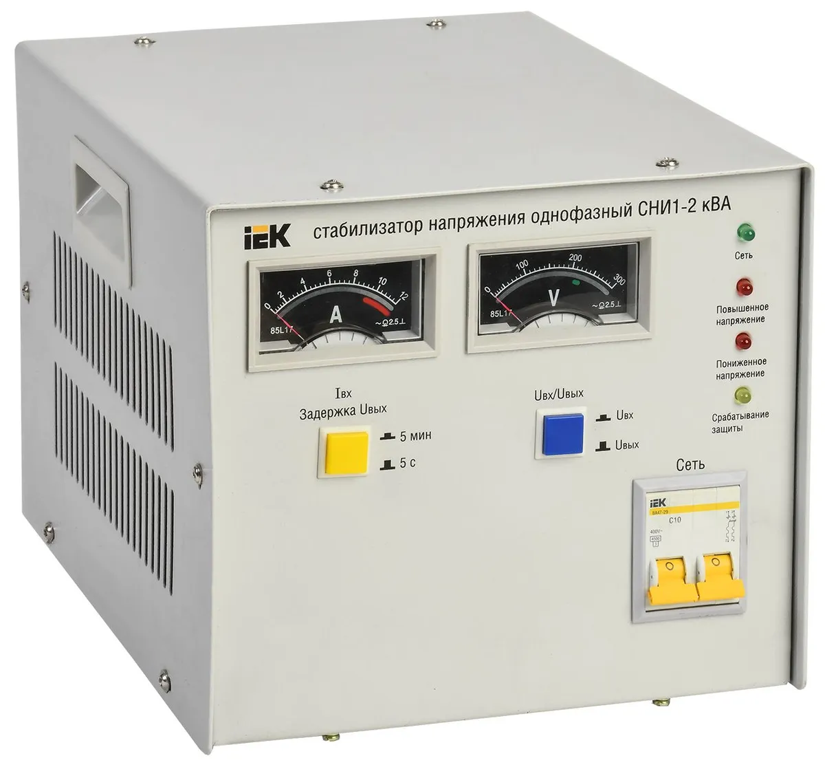 Стабилизатор напряжения однофазный СНИ1-2 кВА IEK