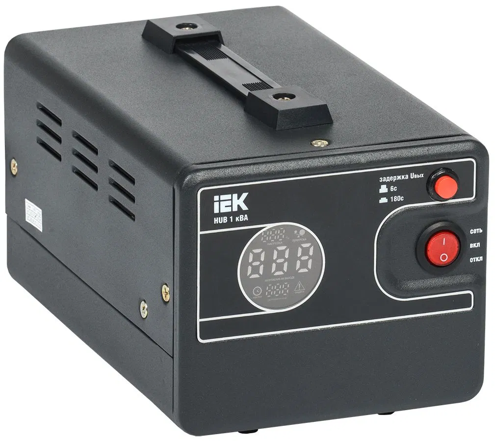 Portable voltage stabilizer HUB 1kVA IEK IVS21-1-001-13
