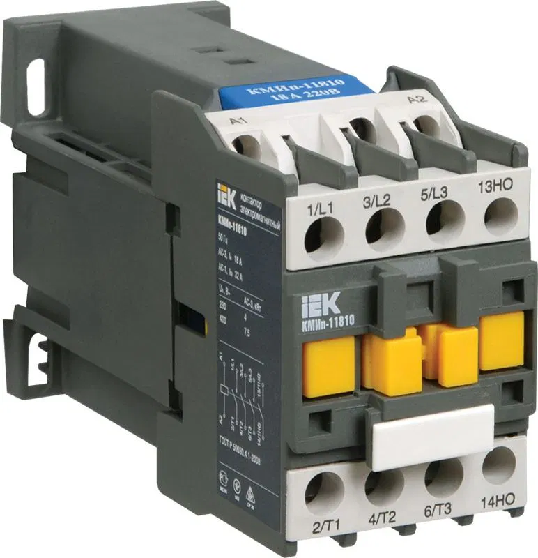 Контактор КМИп-11810 3п 18А 24В/АС3 1НО KARAT IEK KMD11-018-024-10