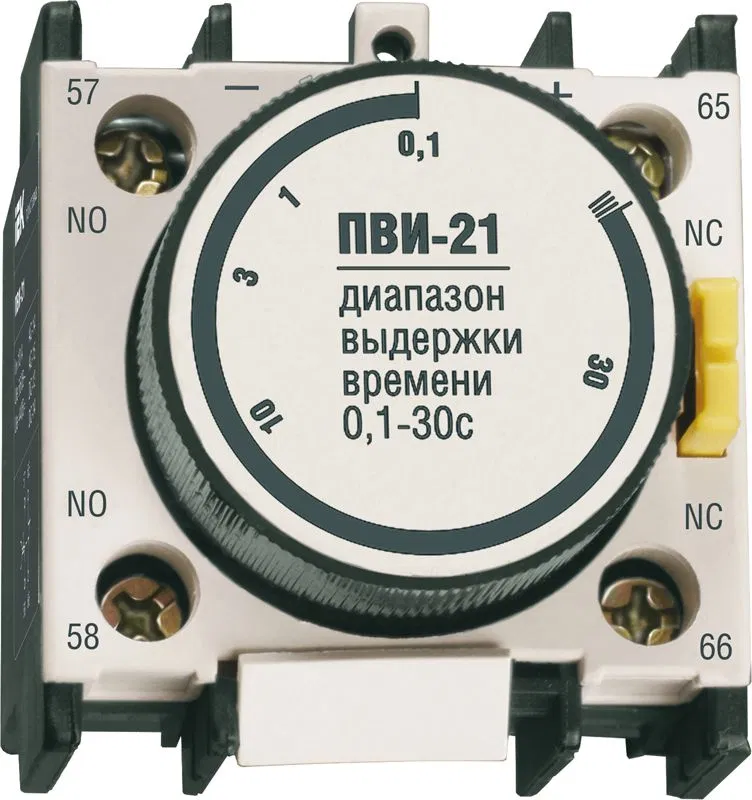 Приставка ПВИ-21 задержка на выключение 0,1-30сек 1NO+1NC IEK KPV20-11-1