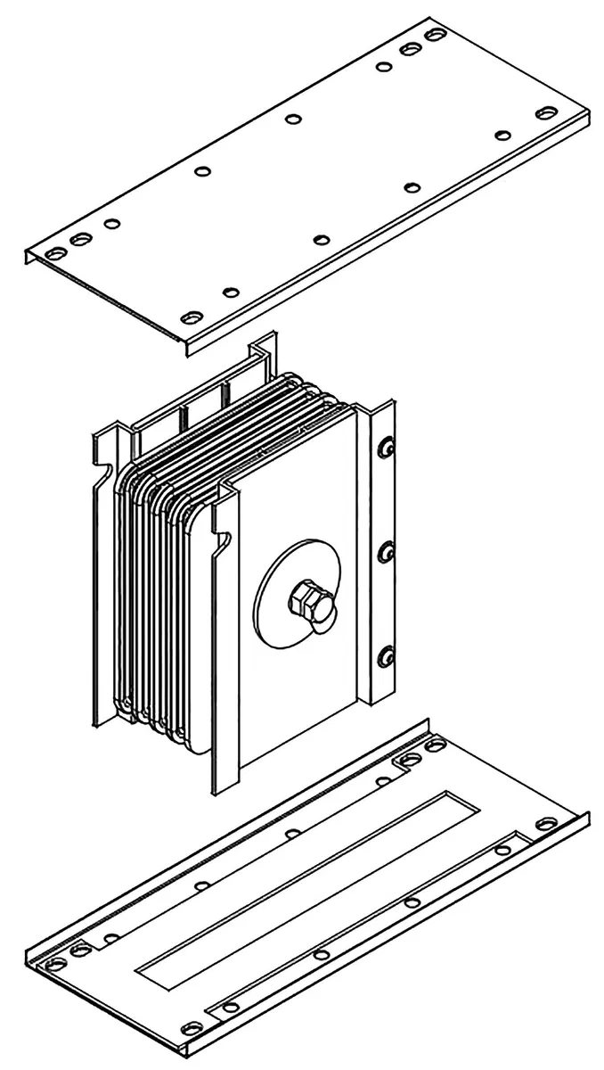 LINEBAR Connecting block 3200A Al 3L+N+PER unpainted IP55 IEK LB-3200A4-25-F-J