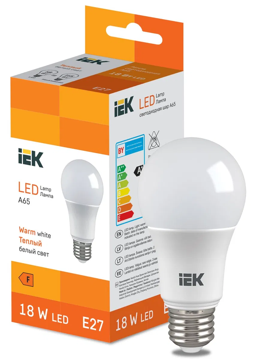 LED Bulb A65 1850lm 3000K E27 IEK LL-I-A65-18-230-30-E27
