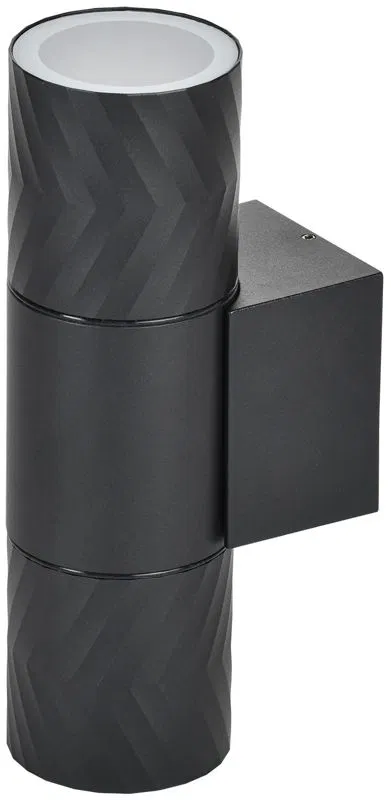 Светильник 5108 2хGU10 IP65 уличный настенный черн. IEK LT-UBU0-5108-GU10-2-K02