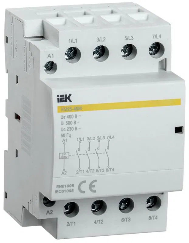 Контактор модульный КМ25-40М AC/DC KARAT IEK MKK21-25-40