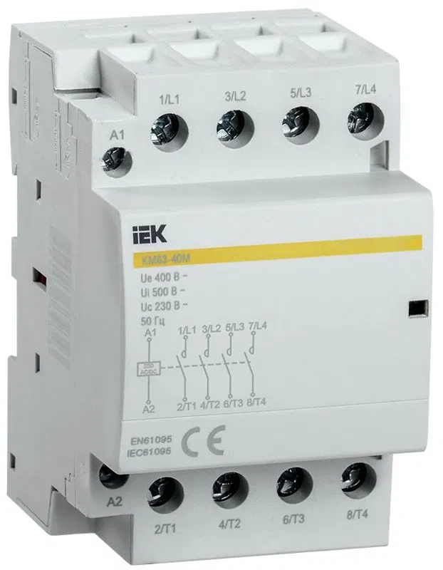 Контактор модульный КМ63-40М AC/DC KARAT IEK MKK21-63-40