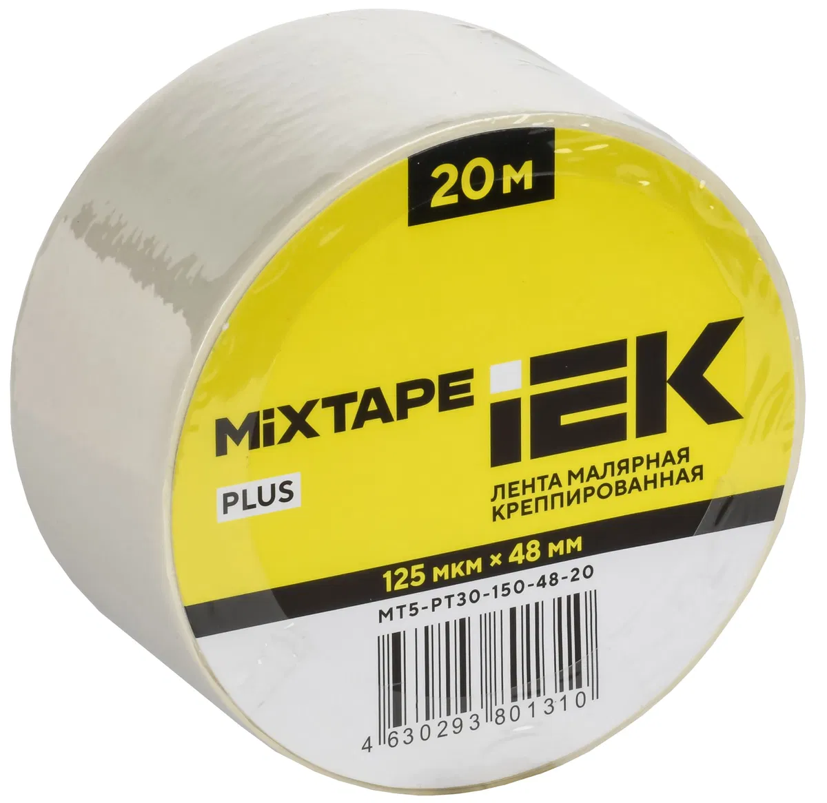 MIXTAPE PLUS Лента малярная креппированная 125мкм 48ммх20м IEK MT5-PT30-150-48-20