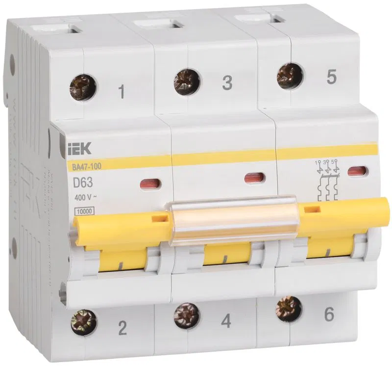 KARAT 自动断路器 ВА47-100 3P D 40A 10kA IEK MVA40-3-040-D