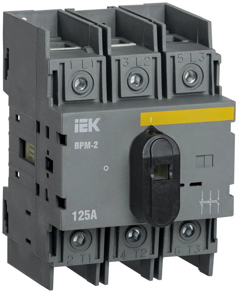 Выключатель-разъединитель модульный ВРМ-2 3P 125А IEK MVR20-3-125 IEK