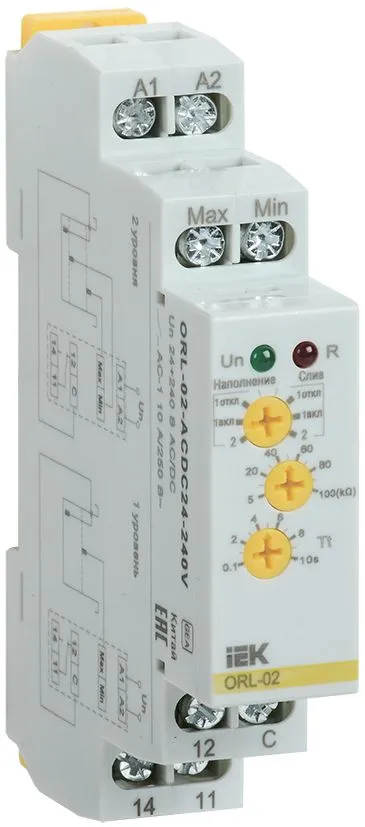 Реле наполн/дренаж ORL 24-240 В AC/DC IEK ORL-02-ACDC24-240V IEK
